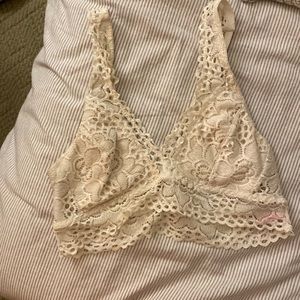 White lace bralette